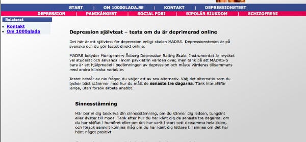 Depressionstest online - självtest för depression